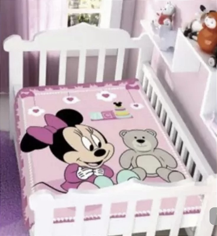 Cobertor Infantil Antialérgico Disney Baby Jolitex Minnie