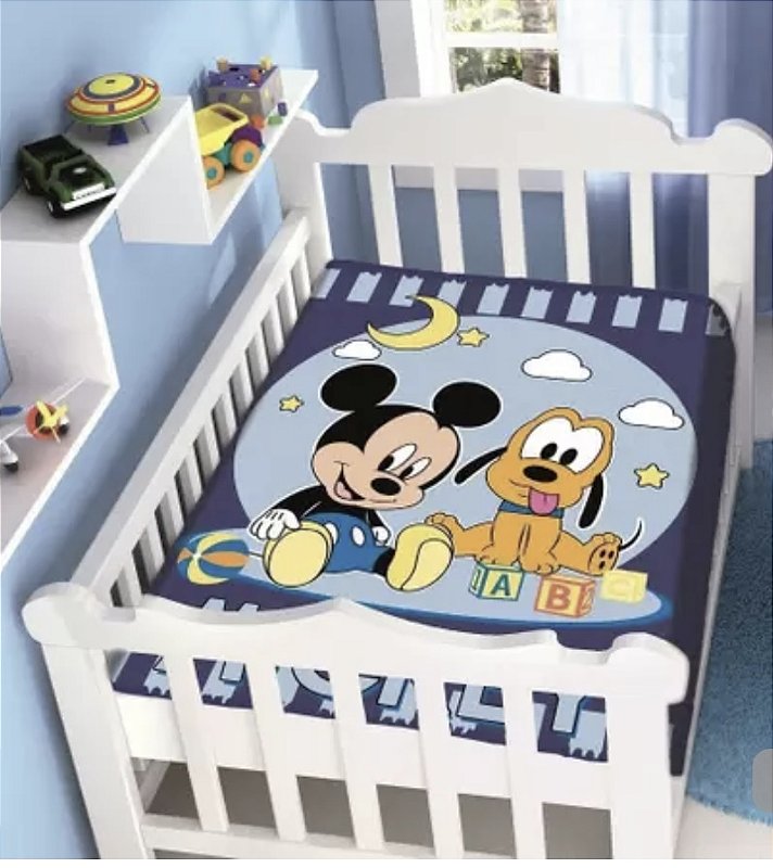 Cobertor Infantil Antialérgico Disney Baby Jolitex Mickey