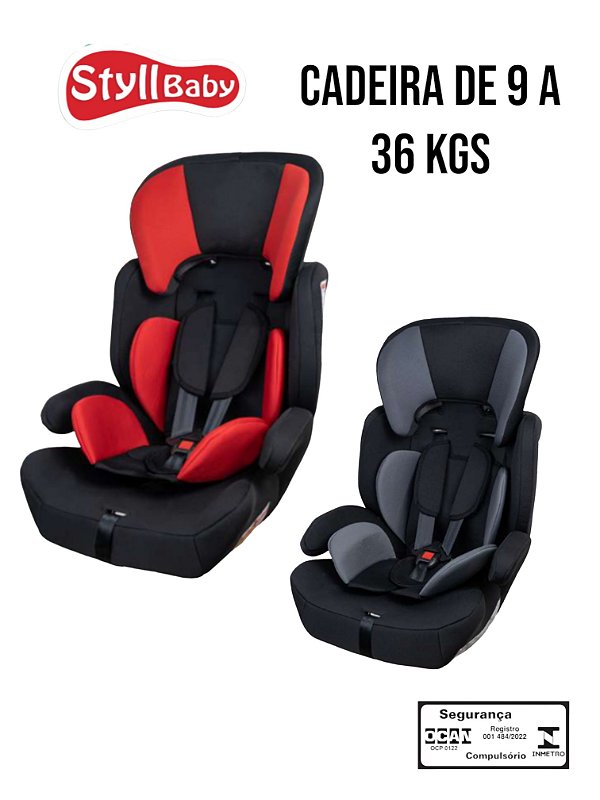 Cadeira Cadeirinha Infantil Para Auto Styll Baby 09 Á 36kg