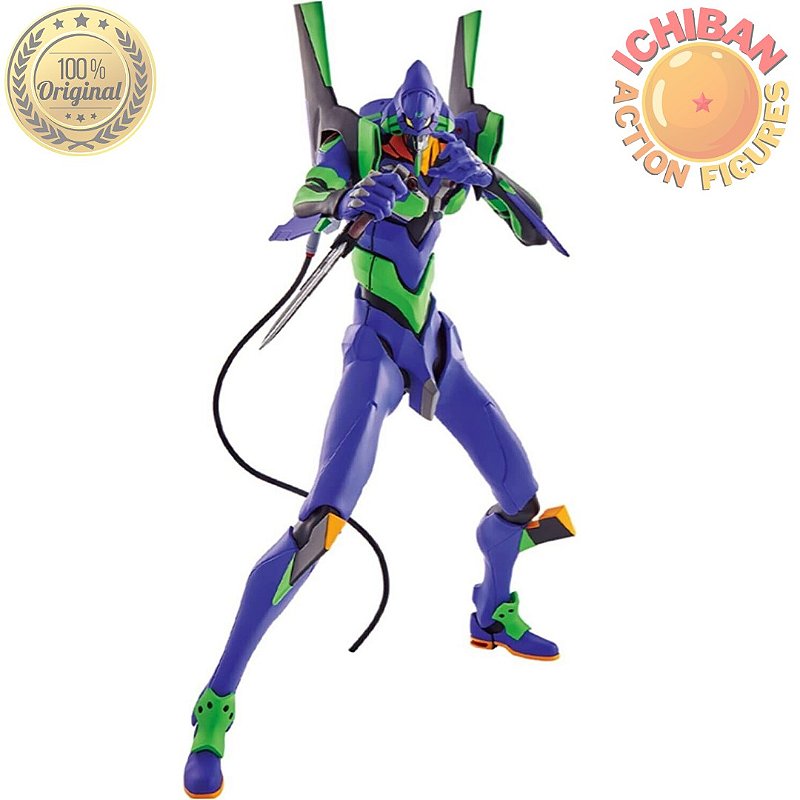 EVA 01 NEON GENESIS EVANGELION COM FACA NA MÃO MEGA IMPACT ICHIBAN