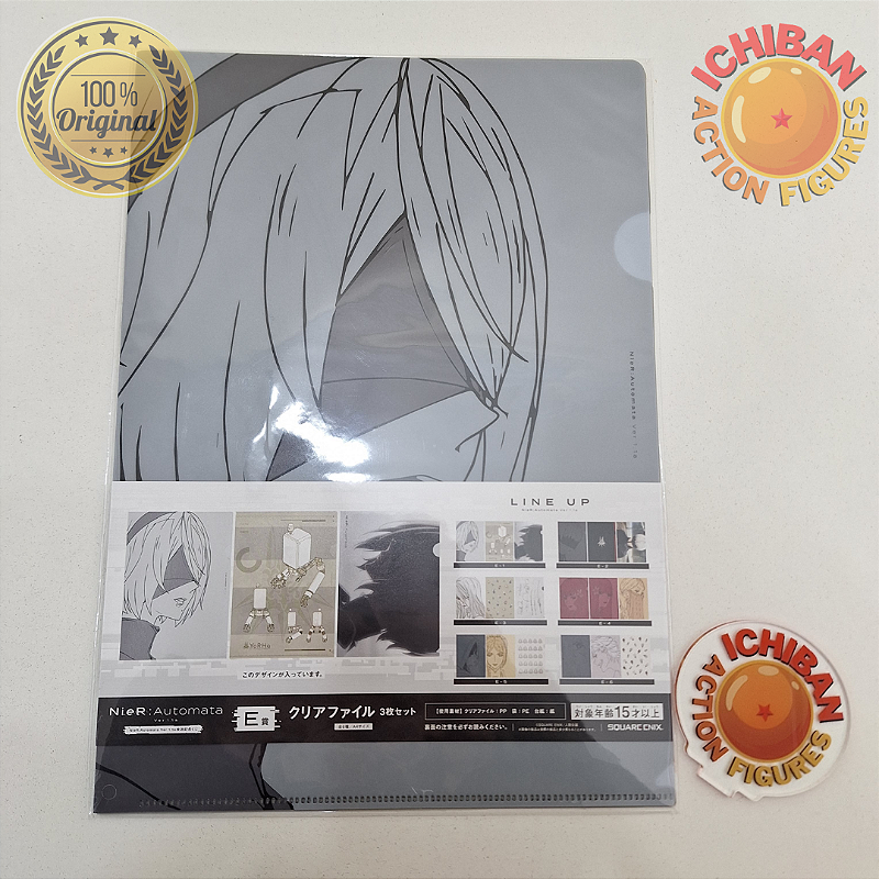 PASTA TRIPLA NIER AUTOMATA 2B - POD 042 - 2B CLEAR FILE KUJI PRIZE E-1 ...