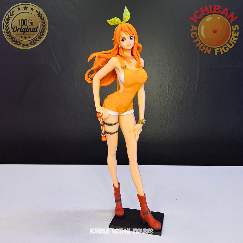 NAMI MACACÃO LARANJA ONE PIECE STAMPEDE GLITTER AND GLAMOUR