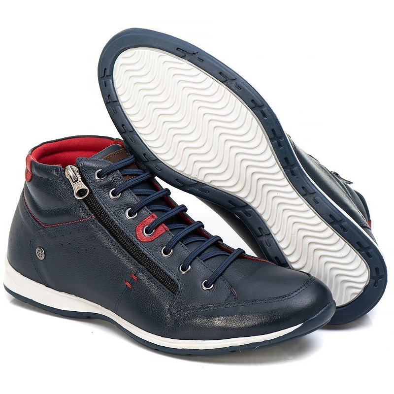 Sapatênis Com Zíper Cano Alto Ranster 1005