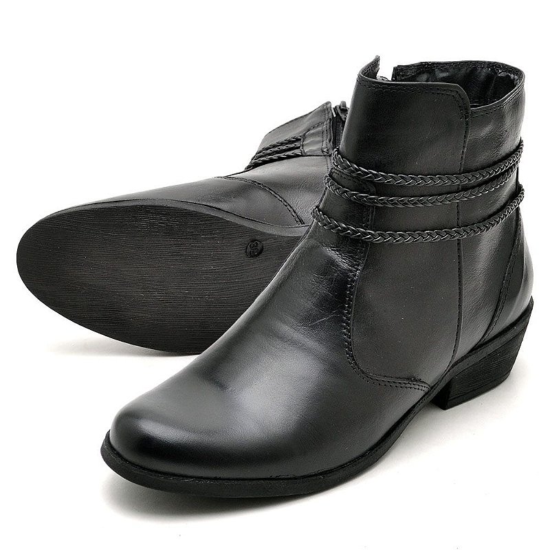 Botinha Casual Couro Cano Baixo 5040