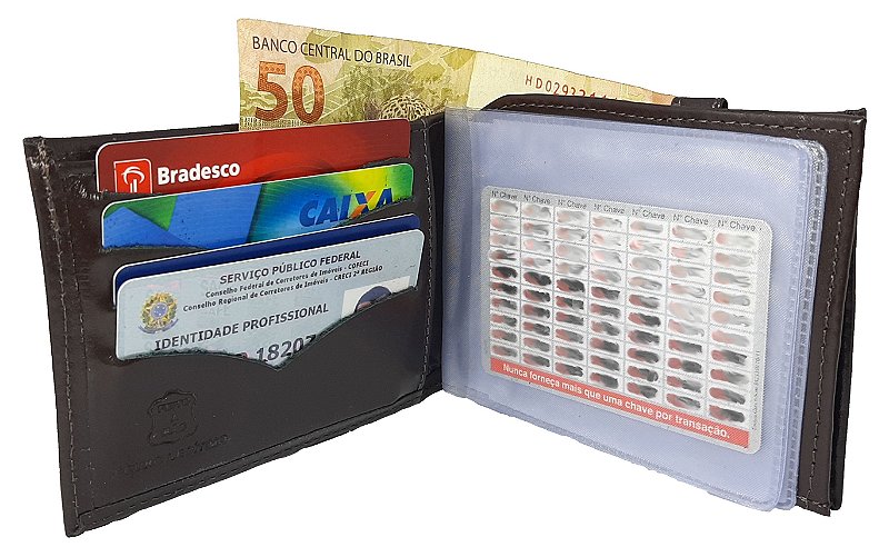 Carteira De Couro Masculina Cabe Rg/cnh/doc  010