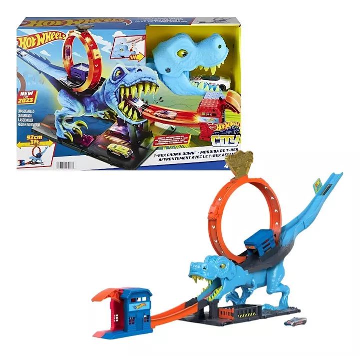 Novas pistas Hot wheels. - Dinossauros Presentes