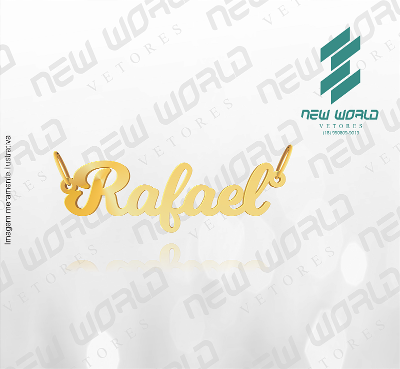 Arquivo de Pingente Nome Rafael - Formato DXF - New World Vetores a ...