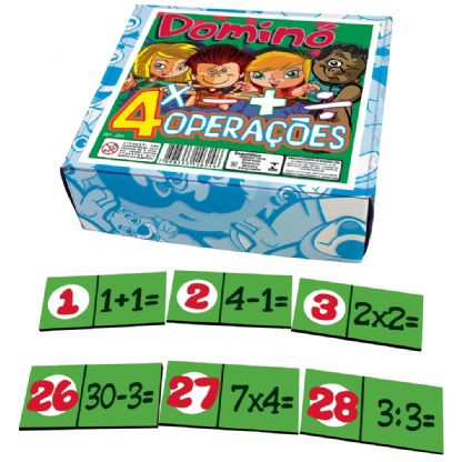 Dominó de Operação- Multiplicação Jogo Educativo Pedagógico - Tralalá 4 Kids