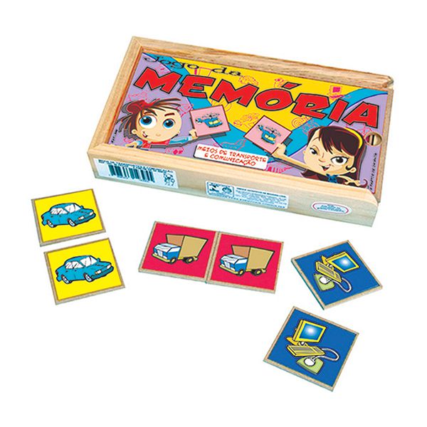 Jogo de Memoria Educativo Meios de Transporte e Comunicação - Futura  Brinquedos Educativos