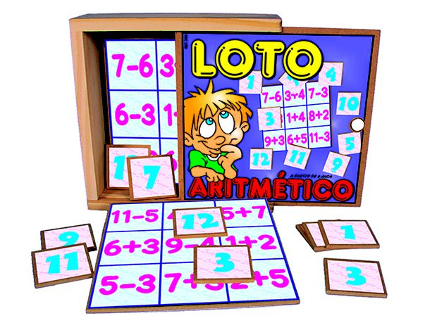 Jogo Loto Aritmético 50 Pç Madeira Raciocínio Matemática - Futura  Brinquedos Educativos