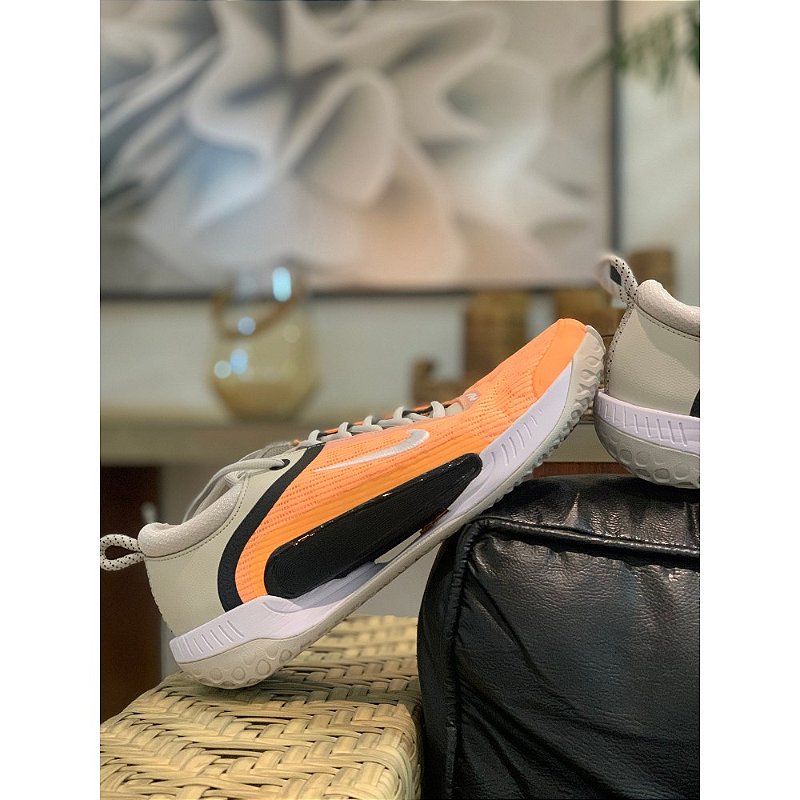 Tênis Nike Zoom Court NXT Laranja/Cinza - Eclipse Sport