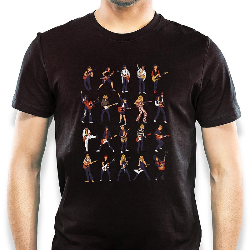 Camiseta rock 27 Club Premium  100% Algodão - Roquenrou