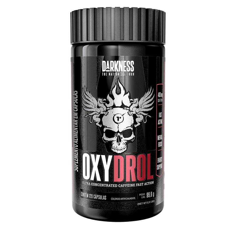 Oxydrol Darkness 120 cápsulas com 400 mg cafeína - Upform Nutrição