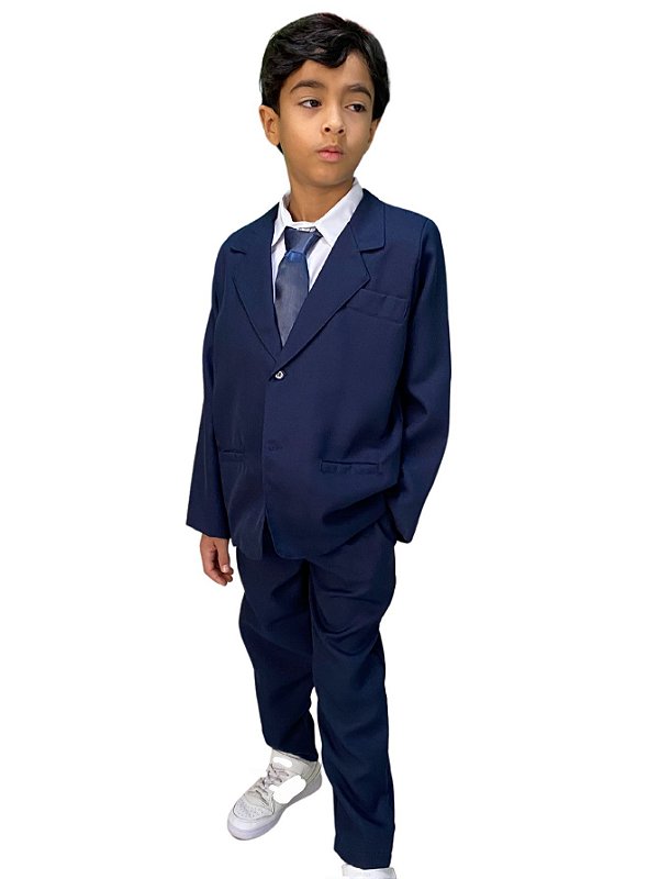 Tênis Terno Para Pajem De Casamento Terno Azul Marinho Infantil