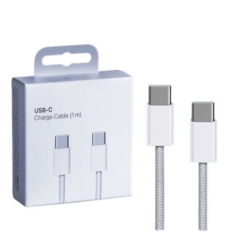 Apple iPhone 15 256gb 本体 USB-Cケーブル付き Cabo de Dados USB C x USB C iPhone 15 Trançado 1m Original (Apple