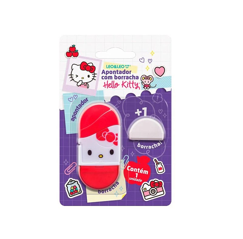 Kit Borracha Com 4 Personagens Sanrio Hello Kitty