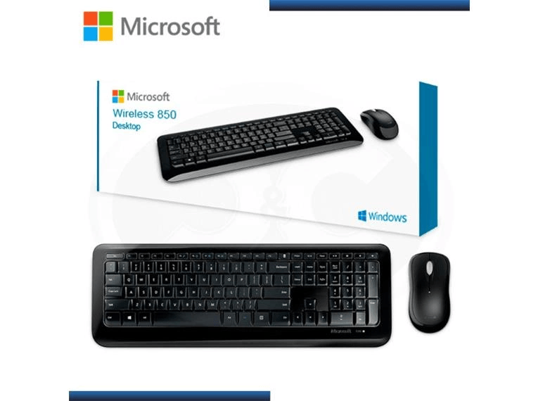 Kit Teclado E Mouse Microsoft Wireless 850 Preto - Py9-00021 - Sua Loja de  Informatica