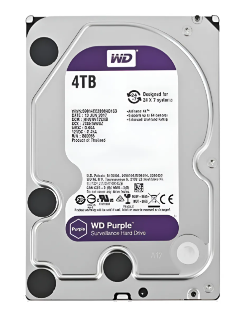 内蔵型ハードディスクドライブ Western Digital WD44PURZ Purple 4TB HDD Hd Wd Purple 4tb Seguranca/vigilância/ Dvr Wd44purz - Sua Loja de