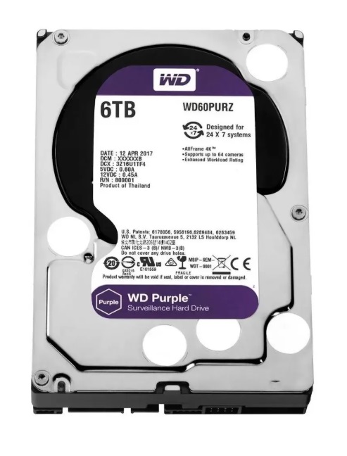 Hd Wd Purple 6tb Seguranca/vigilância/ Dvr Wd44purz - Sua Loja de