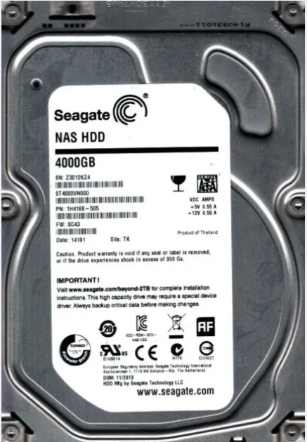HD 4TB seagate st4000vn000 3.5 desktop/DVR - Sua Loja de Informatica