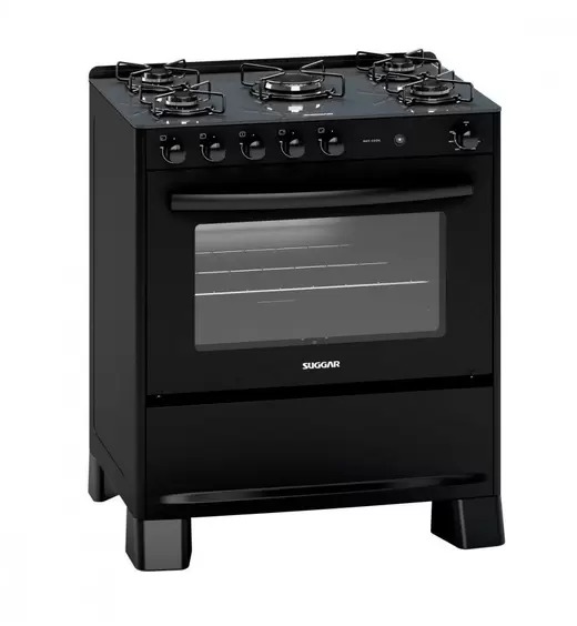 Fogão de Piso 5 Bocas Neo Cook Com Mesa de Vidro Suggar