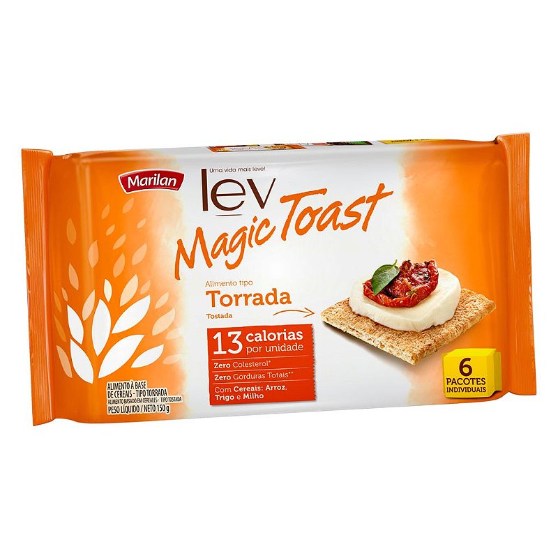 Torrada LEV Magic Toast Sabor Peito de Peru - 108g - Santa Cruz Doces ...