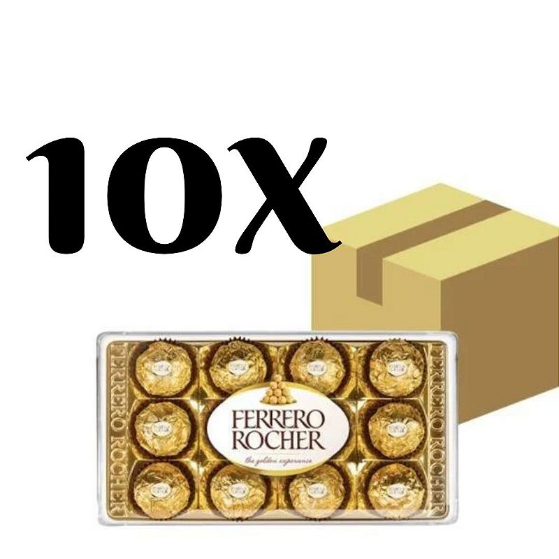 Bombom Chocolate Ferrero Rocher T12 Display 12x12,5g 150g - Colibri Festas