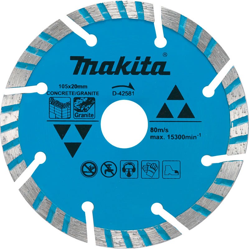 Disco Diamantado Makita D-42581 105mm para Concreto e Granito - Tocco ...