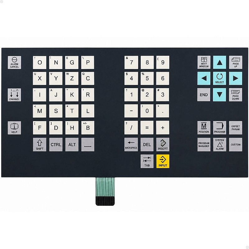 Membrana Cnc Siemens Teclado 802 Horizontal - NADEL CNC Automação
