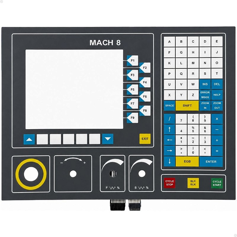 Membrana Cnc Mach 8 - Torno Centro Usinagem - NADEL CNC Automação