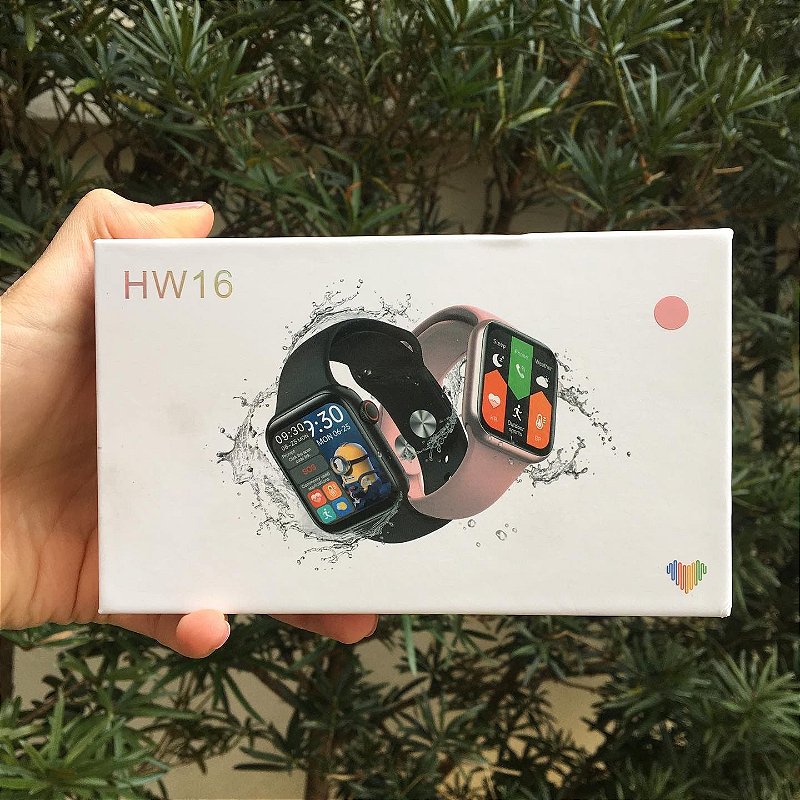 hw16 smartwatch preto