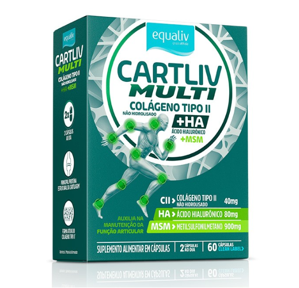 Suplemento Alimentar Carti Master Colágeno Tipo II + Ácido Hialurônico 60  Cápsulas Softgel