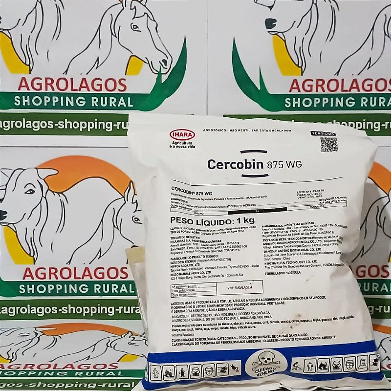 Fungicida Cercobin 875 WG 1 kg IHARA Agrolagos Shopping Rural