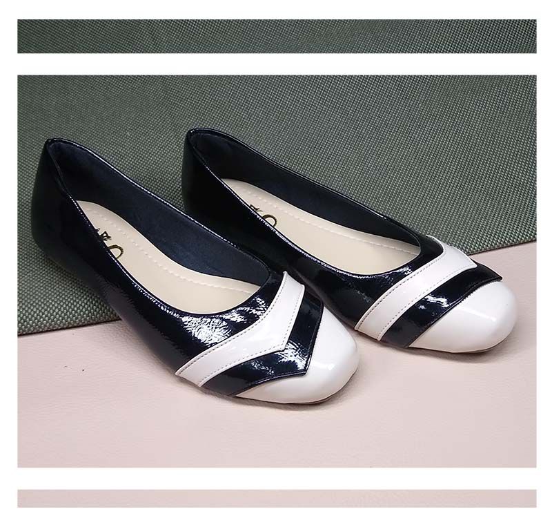 SAPATILHA VERNIZ PRETA BICO QUADRADO - Cabana Shoes Atacado