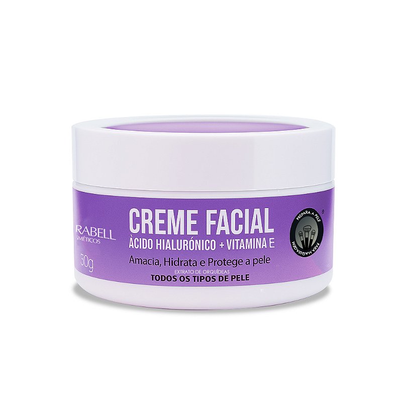 Creme de Hidratação Facial Orquídeas 80g Hidrabell - Hidrabell