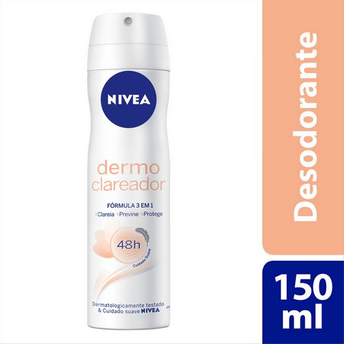 Nivea Desodorante Aerosol Dermo Clareador Feminino 150mL - Padron Perfumaria