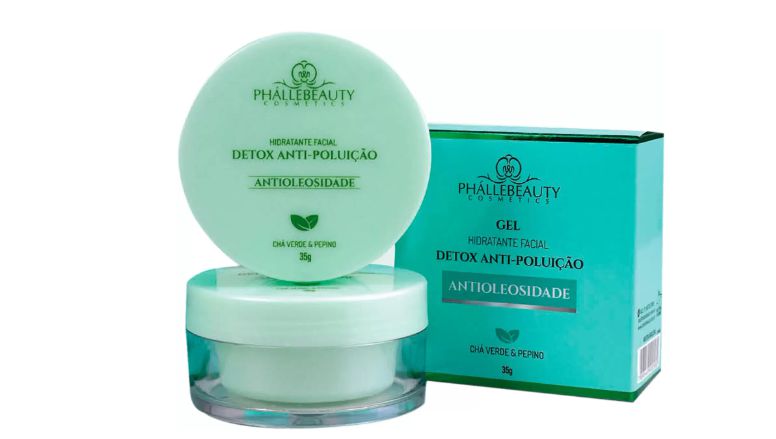 Gel Hidratante Facial Detox Anti-Poluição Antioleosidade Phállebeauty- - Lu  Brandão - Loja de Produtos Estéticos - Cosméticos Online