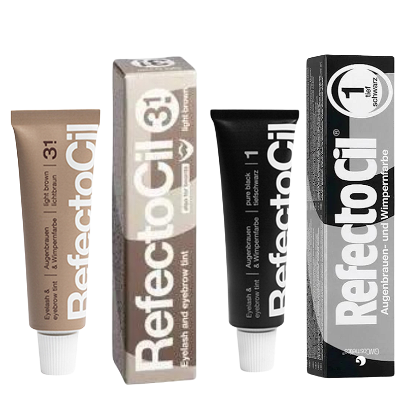 Kit Refectocil N°3.1 Cast.Claro + Refectocil N°1 Preto - Lu Brandão ...