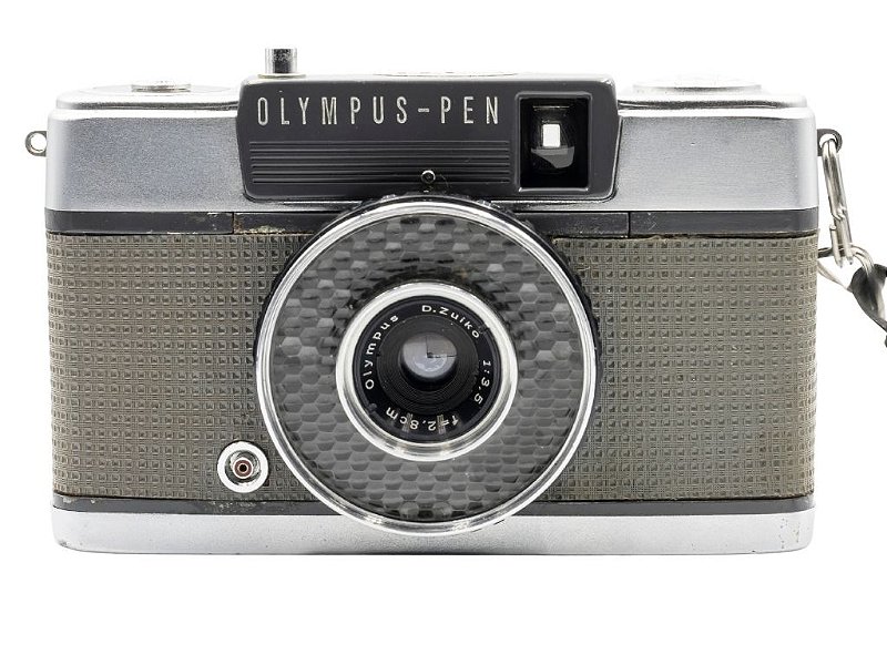 Câmera 35mm - Olympus Pen EE + Flash + Filme - Foto com Filme