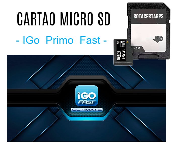 Cartão de Memoria Gps iGo Primo Fast 2.5 - RotacertaGps