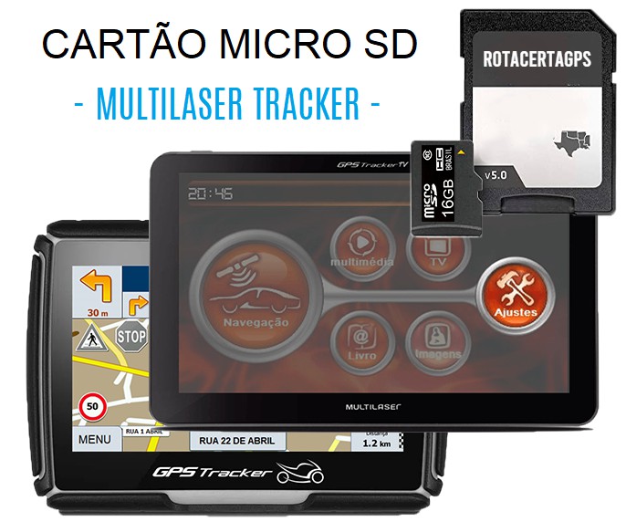 Cartão Micro SD GPS iGo Multilaser Tracker TV - Atualização Completa -  RotacertaGps - Atualização Gps iGo
