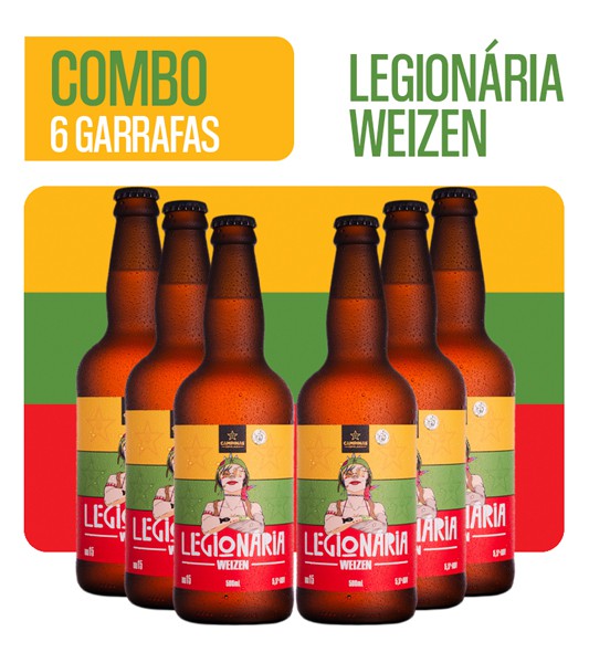 Pack de cerveja artesanal da CAMPINAS - 6 Legionária Weizen - 500ml - Loja  de Cerveja Artesanal da Cervejaria CAMPINAS.