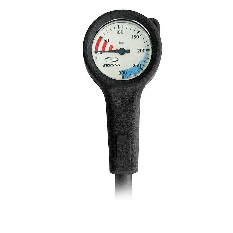 Best Divers Manometro Sub 400 Bar - Ottone Cromato, Policarbonato, Made In Italy