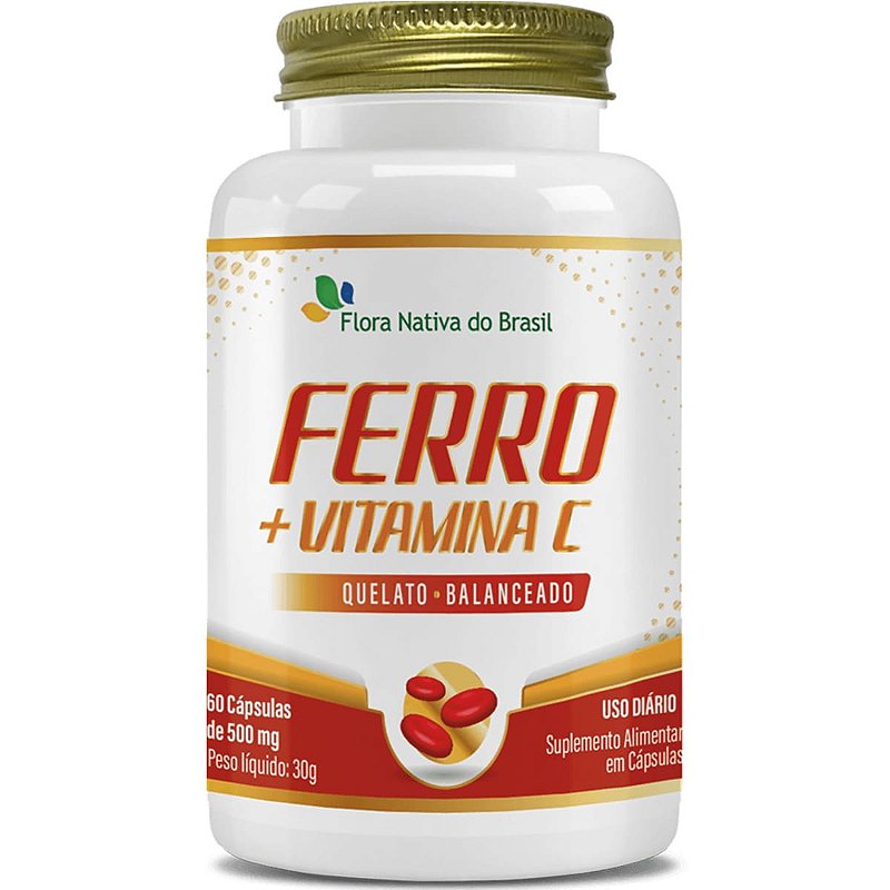 Ferro e Vitamina C (Suplemento em Cápsulas) - W3 Life - W3 Life - Loja ...