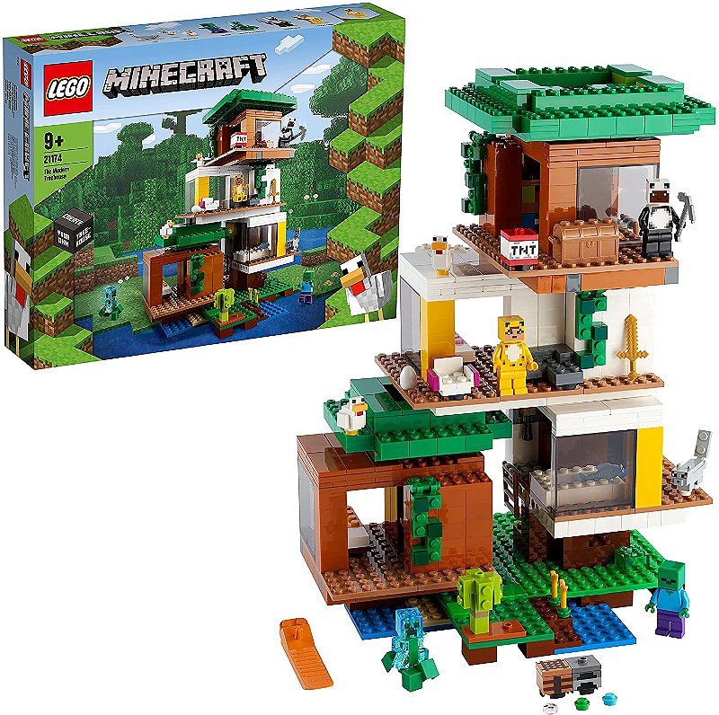 LEGO MINECRAFT A CASA DA ARVORE MODERNA 21174 - Star Brink Brinquedos