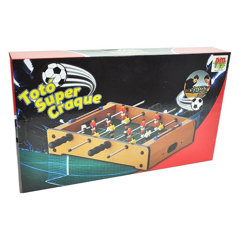 Mesa De Pebolim Totó C/ 02 Bolas - Jogo De Futebol De Mesa