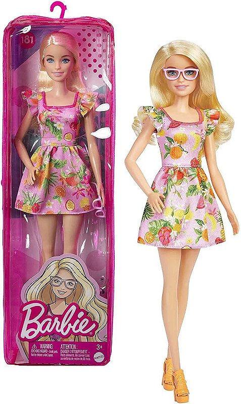 Boneca Barbie Fashionista Loira 169 Mattel FBR37 - Star Brink