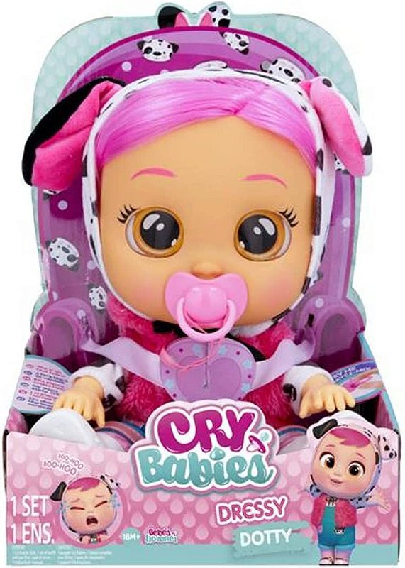 Boneca CryBabies Dressy Dotty Multikids BR1872 - Star Brink Brinquedos