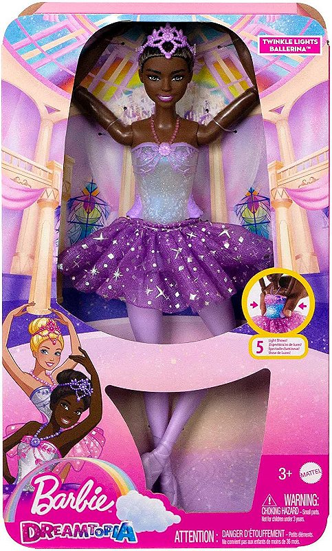Boneca Barbie Bailarina Roxo Negra Mattel HLC26 - Star Brink Brinquedos