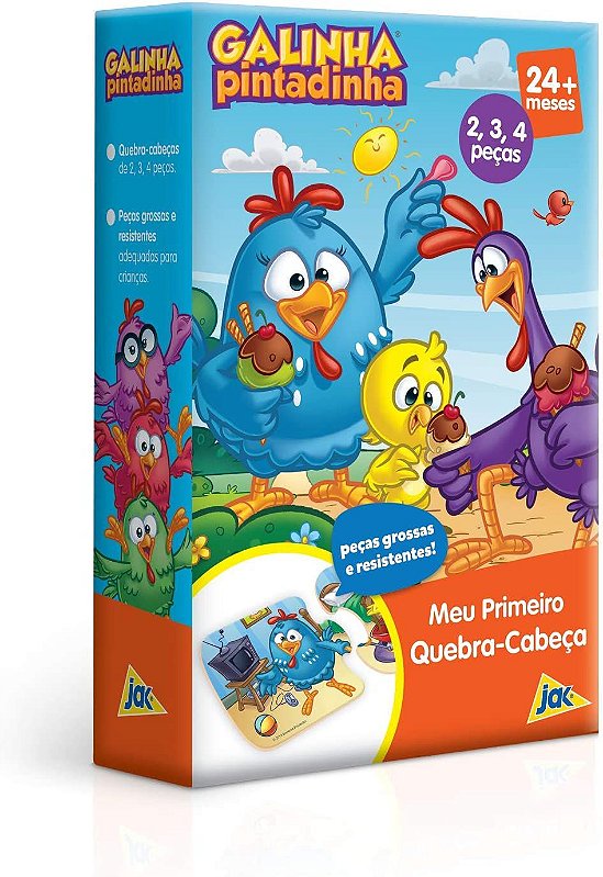 Jogo Galinha Pintadinha Educativo Infantil Criativo 3 Pcs